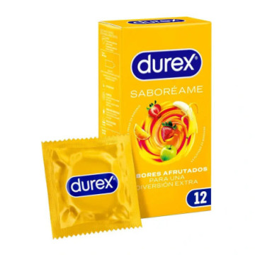 DUREX SABOREAME PRESERVATIVOS 12 UNIDADES