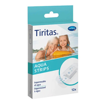TIRITAS AQUA STRIPS APOSITO ADHESIVO 12 U