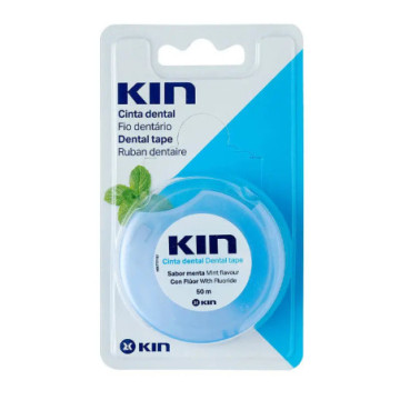 KIN CINTA DENTAL CON FLUOR Y MENTA  1 ENVASE 50 M