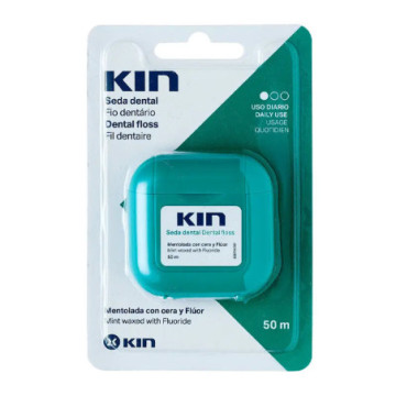 KIN SEDA DENTAL MENTOLADA CON CERA  1 ENVASE 50 M