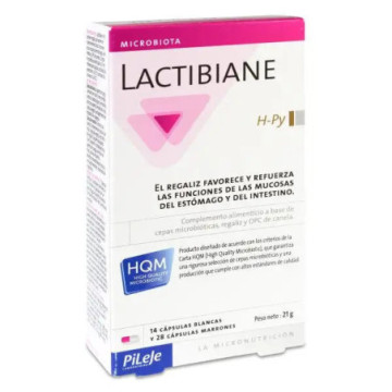 LACTIBIANE HPY  14 CAPSULAS BLANCAS + 28 CAPSULAS MARRONES