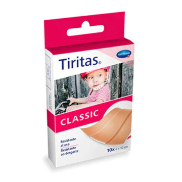 TIRITAS CLASSIC APOSITO ADHESIVO 10 UNIDADES 10 CM X 6 CM CO