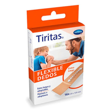 TIRITAS ELASTIC APOSITO ADHESIVO TEXTIL DEDOS  16 APOSITOS