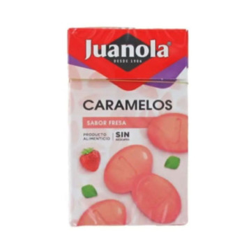 JUANOLA CARAMELOS  1 ENVASE 50 G SABOR FRESA